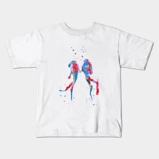 Scuba divers, scuba couple Kids T-Shirt